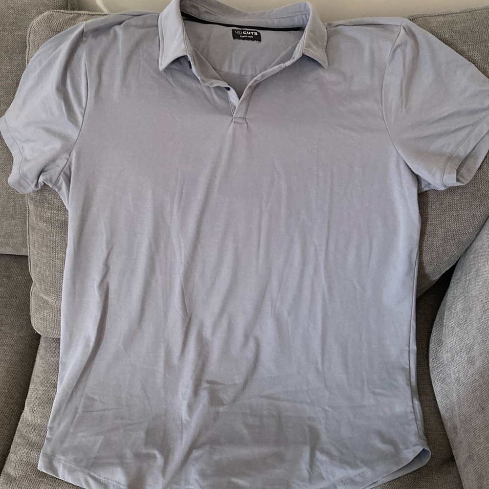 Mens Cuts Polo. Size XXL. Grey